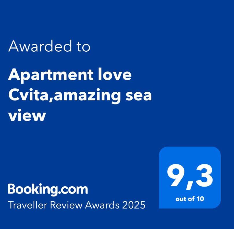 Apartment Love Cvita,Amazing Sea View Lukovo Exteriör bild